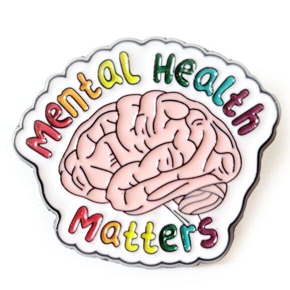 Pin - Mental Health - for shirts, uniforms, lanyards - Picture 1 of 3